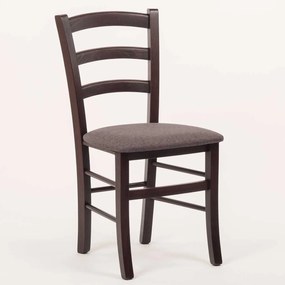 Stima stolička PAYSANE s čalúneným sedákom Vyberte odtieň ->: Wengé, Vyberte látku ->: LUX Antracit 6