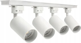 LED koľajnica 1m + 4x GU10 bodové žiarovky - sada
