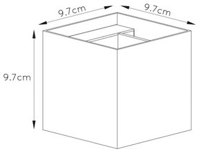 Lucide 09217/04/36 - LED nástenné svietidlo XIO 1xG9/4W/230V antracit