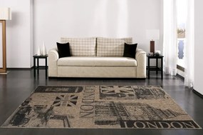 Koberec Floorlux 20347 Coffee / čierny