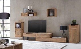 furniture-nabytek.cz - Masívna komoda Auckland z akáciového dreva, lakovaná, hnedá