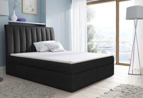 Čalúnená posteľ NERO + topper, 160x200, casablanca 2316