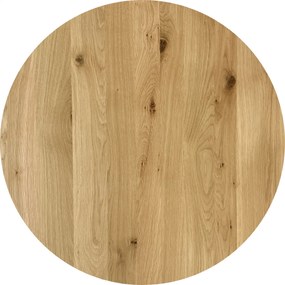 DUBLINO OAK PREMIUM 40 MM - MASÍVNA STOLOVÁ DOSKA Ø 60 cm