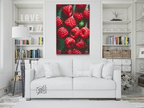 Gario Diamantové maľovanie Šťavnaté maliny Rozmery: 40 x 60 cm, Rámovanie: Iba zrolované plátno, Diamanty: Štvorcové