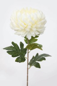 Biela umelá chryzantéma na stopke 75cm