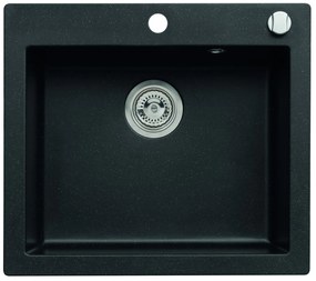 ALVEUS CZ CORTINA 160 - 91-černá (570x500mm)+sifon pop-up