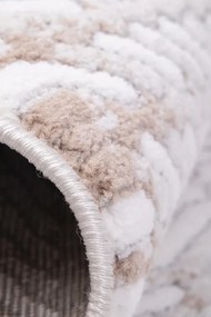 Koberec BUTIK 355 krémový / hnedý