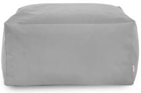 Plyšová taburetka svetlosivá