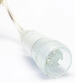 DECOLED Interiérová LED světelná záclona, teple bílá, transparentní kabel, 1x5 m, 500 diod