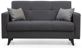 Dvojmiestna rozkladacia pohovka Polya 151 cm sivá