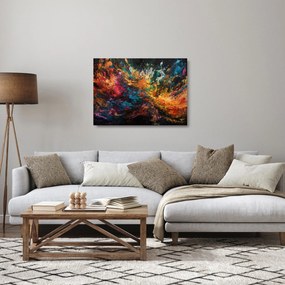Sklenený obraz - Farebná abstrakcia II. (70x50 cm)