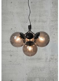 Nordlux - Luster na lanku IVONA 4xE27/28W/230V čierna