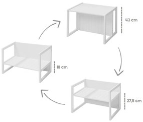 Biela detská lavica Country Style – Roba