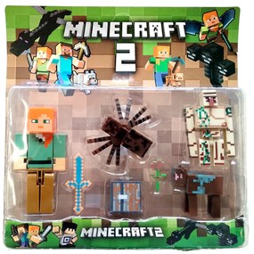 Toybit Kolekcia figúrok Minecraft Alex a Golem súprava 7 ks