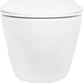 Závesná WC misa so SoftClose sedadlom REA Mini Carlo Tornado, biela