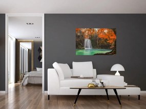 Obraz - Vodopád v Thajsku (90x60 cm)
