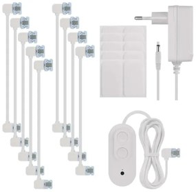 SADA 10x RGBIC Stmievateľný panel LED/1,9W/230V Wi-Fi Tuya