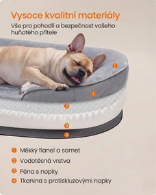 Pelíšek pro psy Trino 76 cm šedý