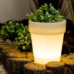 Záhradná lampa LED Solar White Flower Pot 4000K Neutral GOLDLUX (Polux)