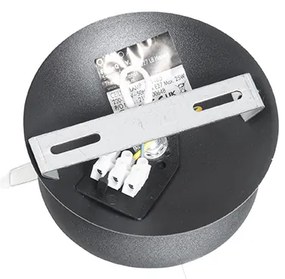 Stropné svietidlo v štýle Art Deco čierne so zlatým sklom - Pallon