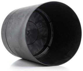 PLASTOVÝ KVETINÁČ AZALEA 17,5X18,5 CM IMITÁCIA BETÓNU ČIERNA