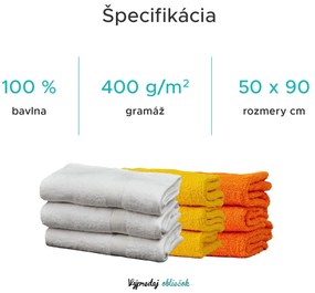 Uterák SOFT 50x90 cm oranžový, 100% bavlna