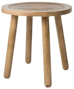 Odkladací stolík z mangového dreva Zuiver Dendron, Ø 43 cm