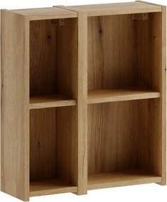 Závěsný koupelnový regál UNI Noce 50 cm dub coast evoke