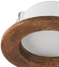 LED Podhľadové svietidlo WOODY SPOT LED/5,5W/230V 4000K čerešňa Ø10 cm
