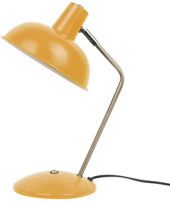 LEITMOTIV Stolná žltá lampa Hood metal 37,5 cm, stínidlo ∅ 19,5 cm