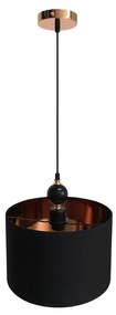 Luster na lanku MELBA 1xE27/60W/230V čierna