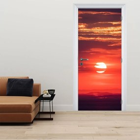 Fototapeta na dvere - Farebné slnko (95x205cm)