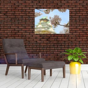 Sklenený obraz - Sakura (70x50 cm)
