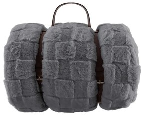 Sivá deka z mikroplyšu 150x200 cm Rava – Tiseco Home Studio