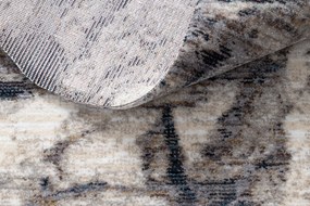 Moderný koberec TINE 75417A, nepravidelný tvar, Skala, krémovo/ sivý