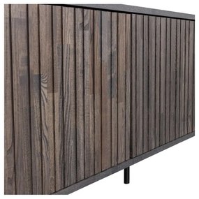 Hnedý TV stolík v dekore jaseňa 150x56 cm Gravure – WOOOD