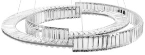 Toolight Toolight, LED krištáľové stropné svietidlo APP1525-CP60/80, chróm, OSW-06973