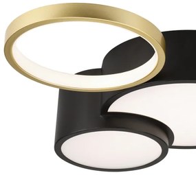 Stmievateľné stropné svietidlo ALIZEE LED/30W/230V 3000-6500K čierna/zlatá