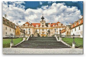 Gario Diamantové maľovanie Zámok Valtice Rozmery: 80 x 60 cm, Rámovanie: S vnútorným rámom, Diamanty: Štvorcové