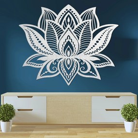 SENTOP | Drevený obraz lotosový kvet – elegantná mandala svetla | SENTOP PR0466