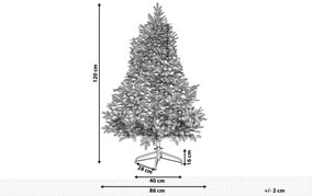 Vianočný stromček 120 cm Truett (zelená) (s osvetlením). Vlastná spoľahlivá doprava až k Vám domov. 1076066