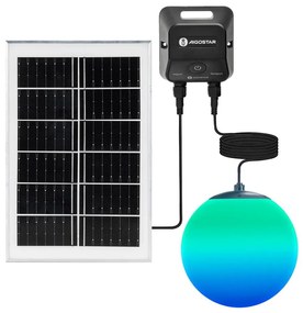 Aigostar B.V. Aigostar-LED RGBW Solárny luster MESH 20W/3,7V 4000 mAh 2700K-6500K IP65 pr. 20 cm S1030233X