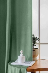 Zatemňovacie závesy VELVET mentolové 140x250 cm (2 ks), riasiaca páska