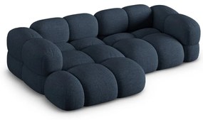Tmavomodrá rohová pohovka (ľavý roh/s leňoškou) Loretto – Cosmopolitan Design