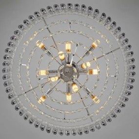 BRILAGI - Prisadený luster ECLIPSE 12xE14/10W/230V pr. 78 cm strieborný