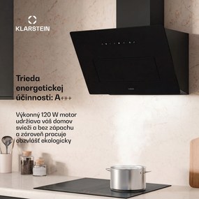 Klarstein SleekAir odsávač bez komína | odťahový a recirkulačný režim | elegantný dizajn | 720 m³/h | 60 cm