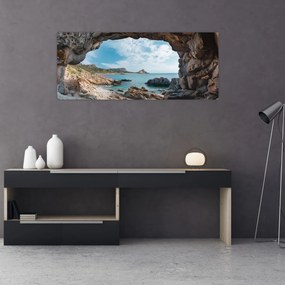 Obraz - Jaskyňa pri mori (120x50 cm)