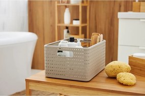 Béžový úložný košík z recyklovaného plastu Country - Rotho