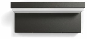 Philips Bustan UltraEfficient vonkajšie nástenné LED svietidlo 3,8 W 4000K, antracit