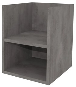 Mereo, Mereo Aira, kúpeľňová skrinka 40 cm, spodná, Multidecor, Betón tmavosivý, MER-CN795SBET2